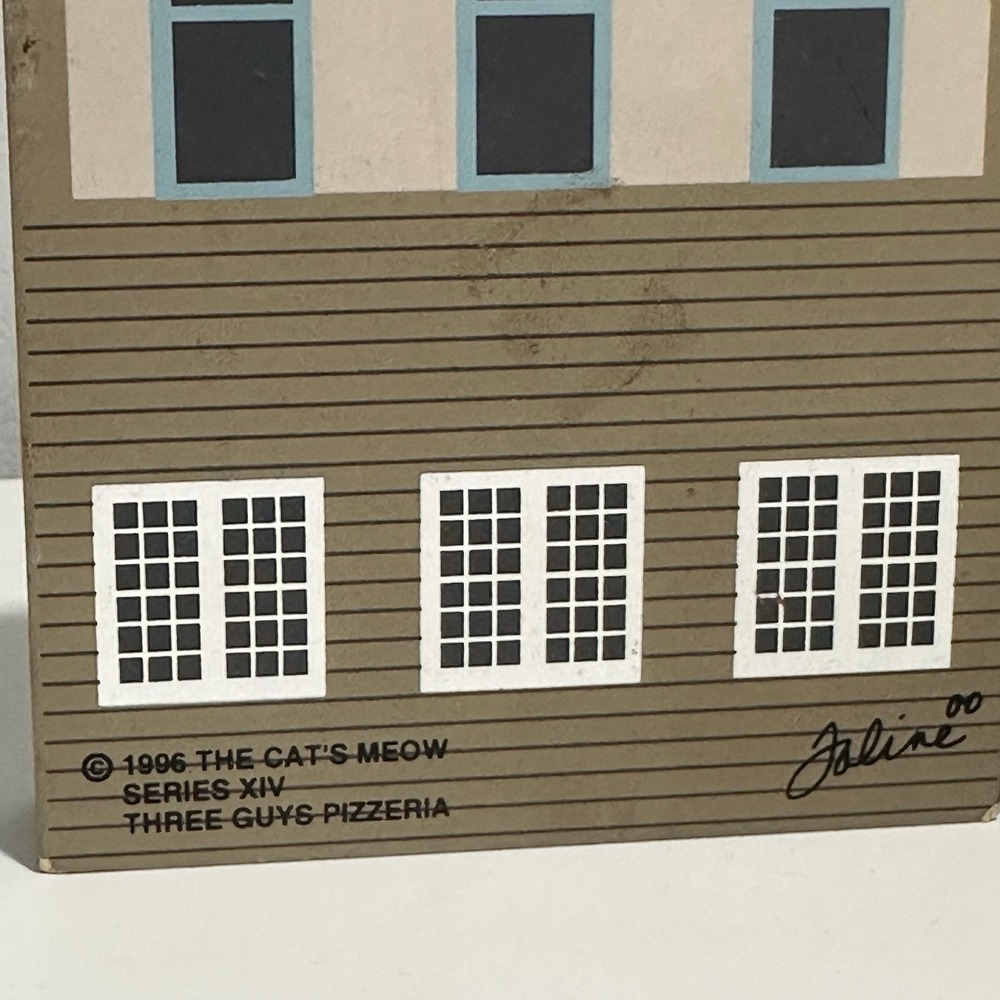 (2x PIECE) 1996 THE CAT'S MEOW SERIES XIV THREE GUYS PIZZERIA & 1992 Grand Haven - Picture 5 of 10